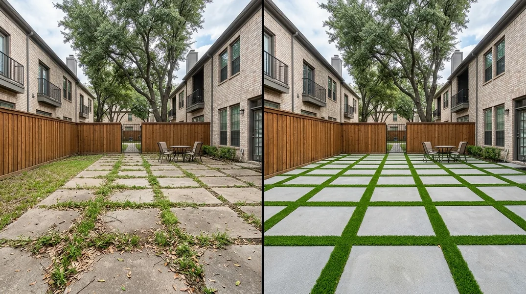 Result artificial grass installation in Irving - Irving Turf Installation