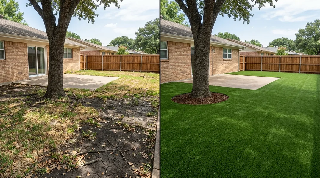 Result artificial grass installation in Irving - Irving Turf Installation
